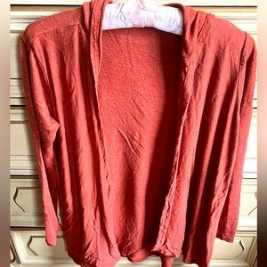 Rust Orange linen Cardigan